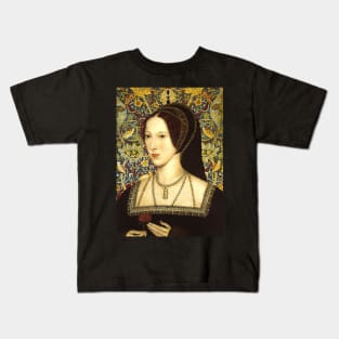 Queen Anne Boleyn Collage Portrait Kids T-Shirt